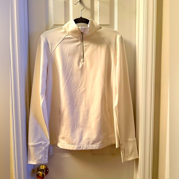 Avia-Cream Long Sleeve, 1/4 Zip Pullover. Size L Nw/oT - Picture 1 of 3
